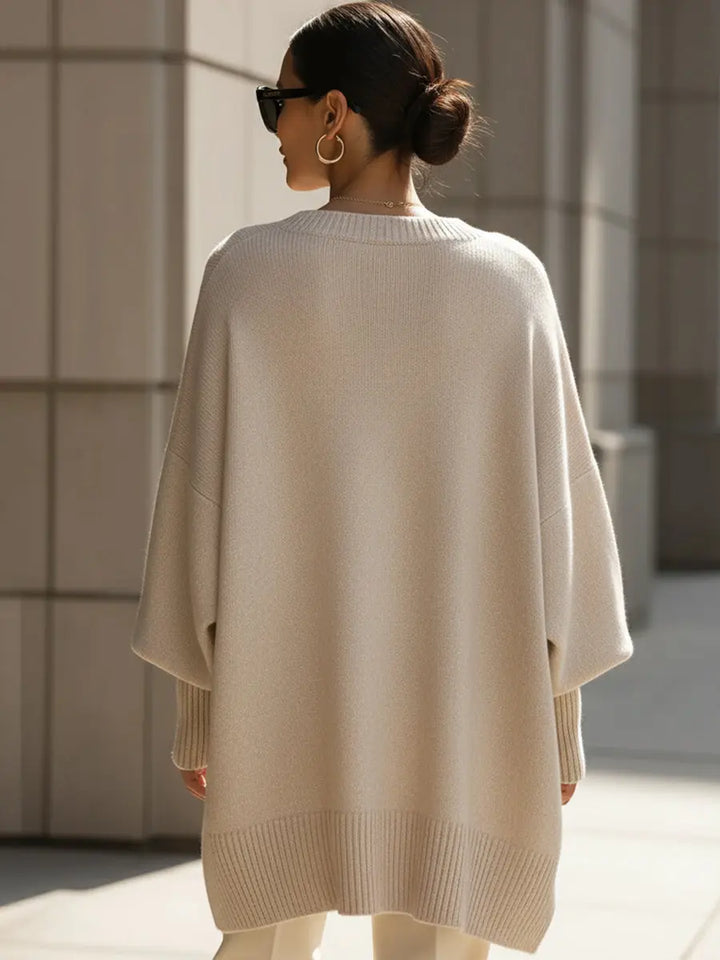 Harper | Women Oversized Knit Pullover Sweater Luvy Boutique