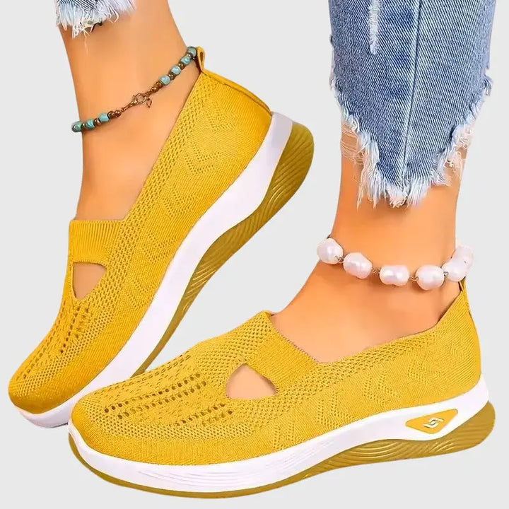 Audrey | Womens Breathable Slip On Knit Sneakers Luvy Boutique