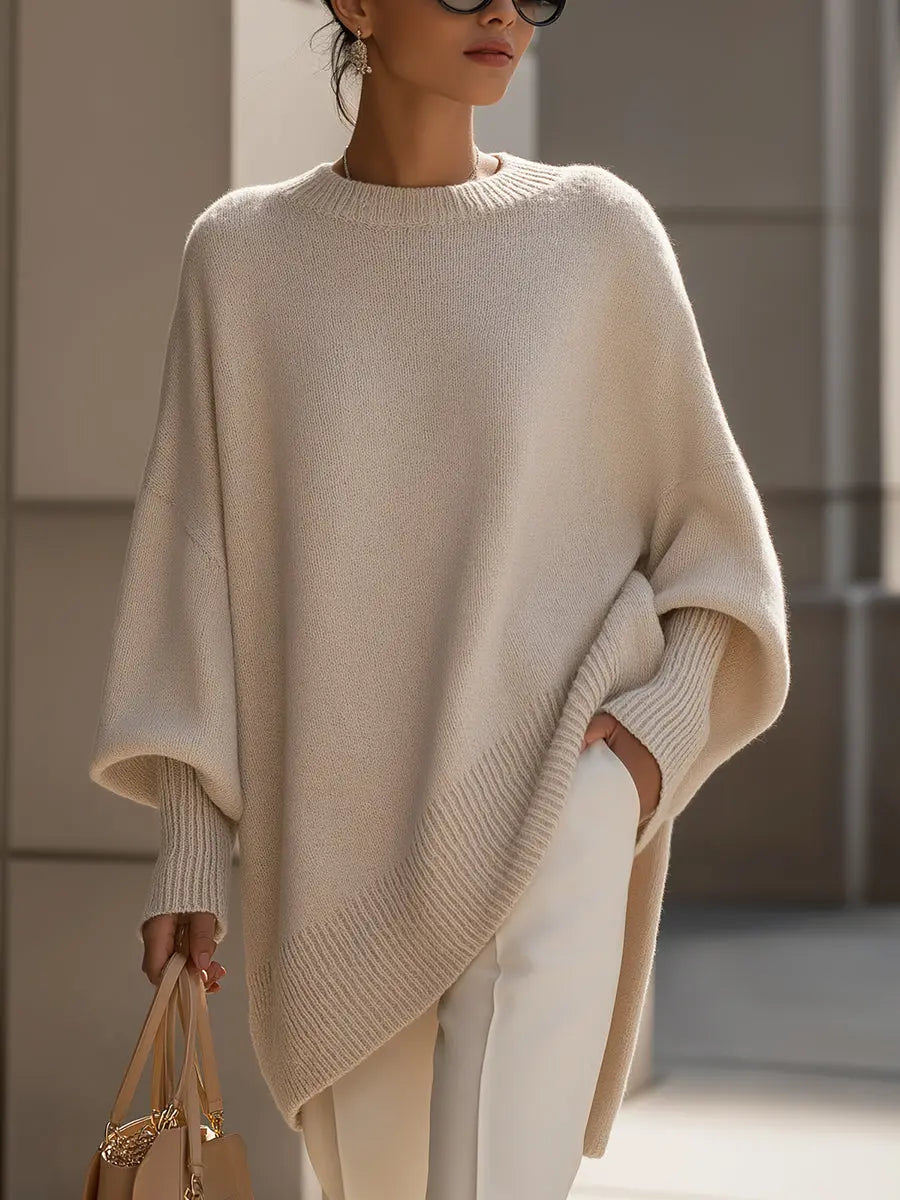 Addison | Women’s Oversized Batwing Sleeve Knit Sweater Luvy Boutique