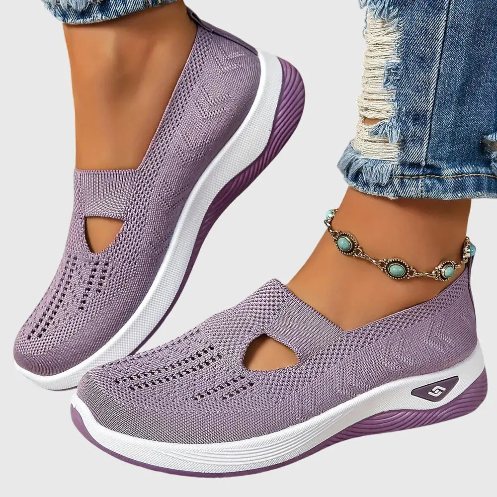 Audrey | Womens Breathable Slip On Knit Sneakers Luvy Boutique
