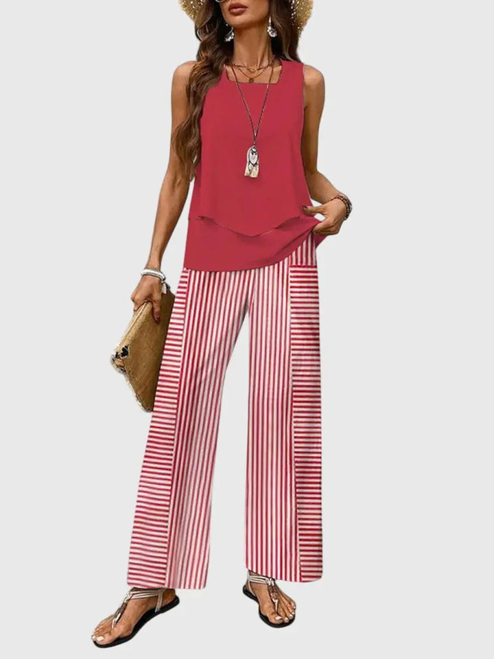 Emily | Women’s Elegant Summer Two Piece Set Luvy Boutique