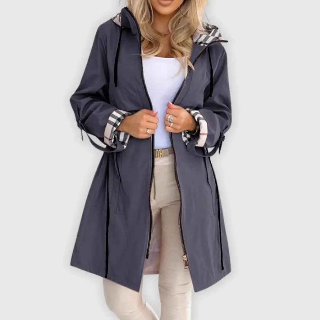 Daisy | Women Hooded Zip Front Jacket Luvy Boutique