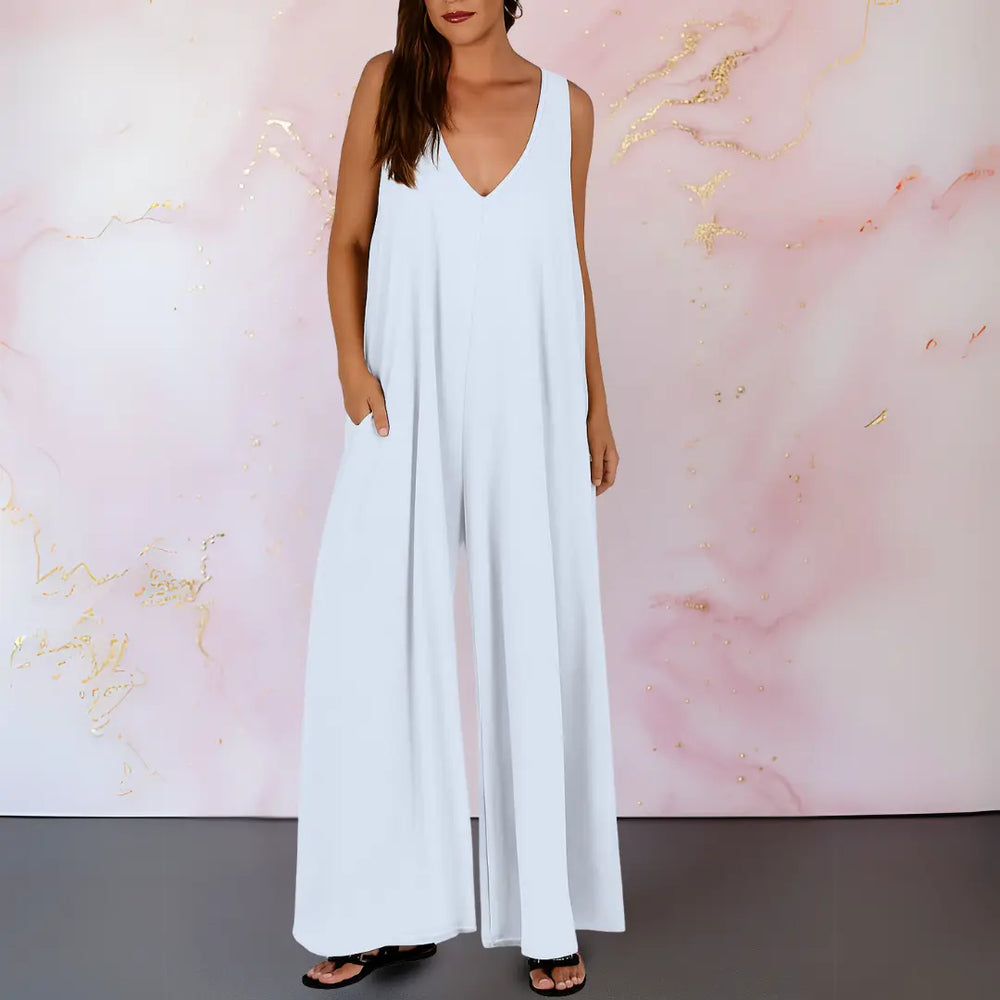 Dacey | Comfortable jumpsuit with V-neck and wide legs Luvy Boutique