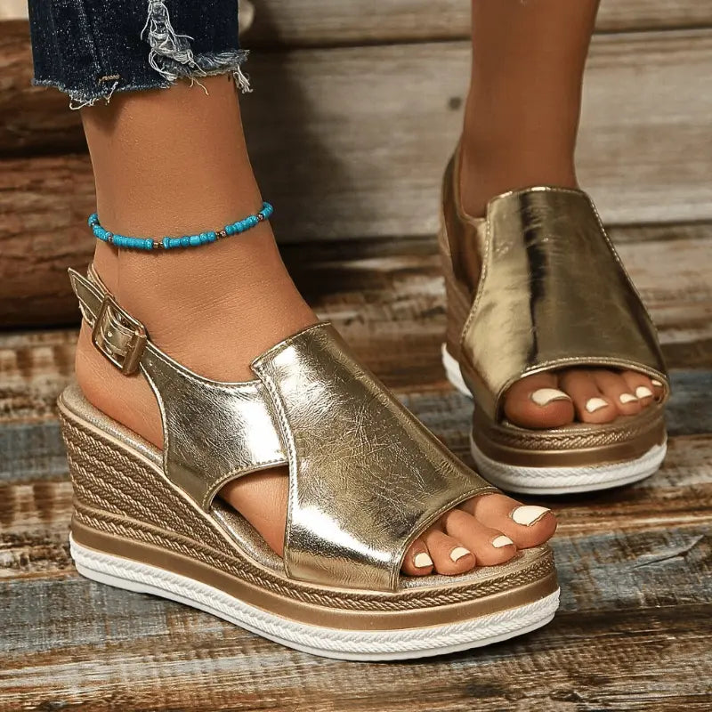 Darcey | Women’s Orthopedic Platform Open Toe Sandals Luvy Boutique