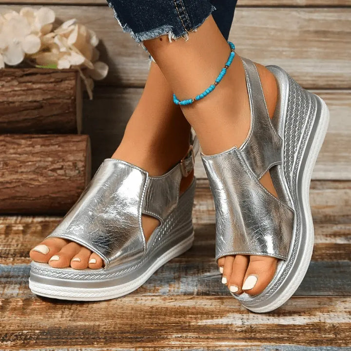 Darcey | Women’s Orthopedic Platform Open Toe Sandals Luvy Boutique