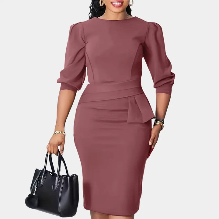 Gabriella | Womens Elegant Waist Tie Pencil Shorts Dress Luvy Boutique