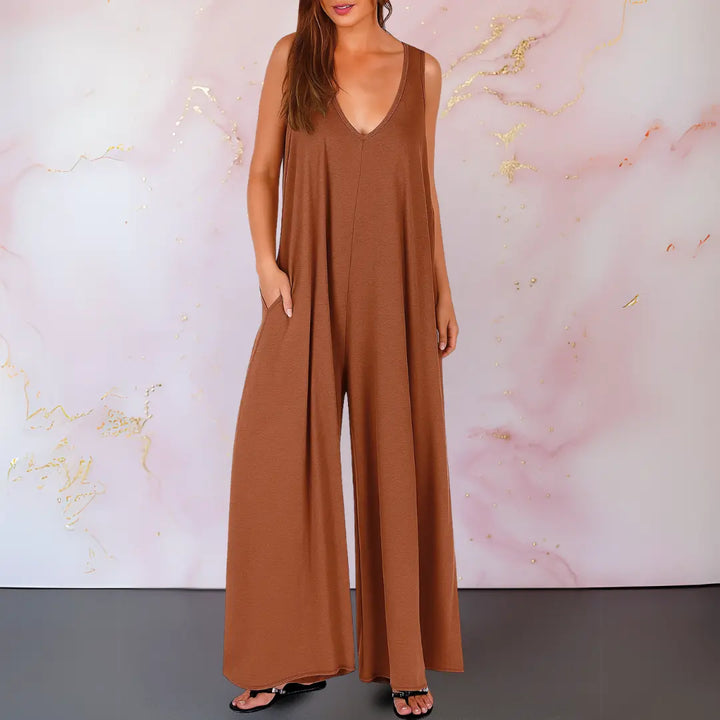 Dacey | Comfortable jumpsuit with V-neck and wide legs Luvy Boutique