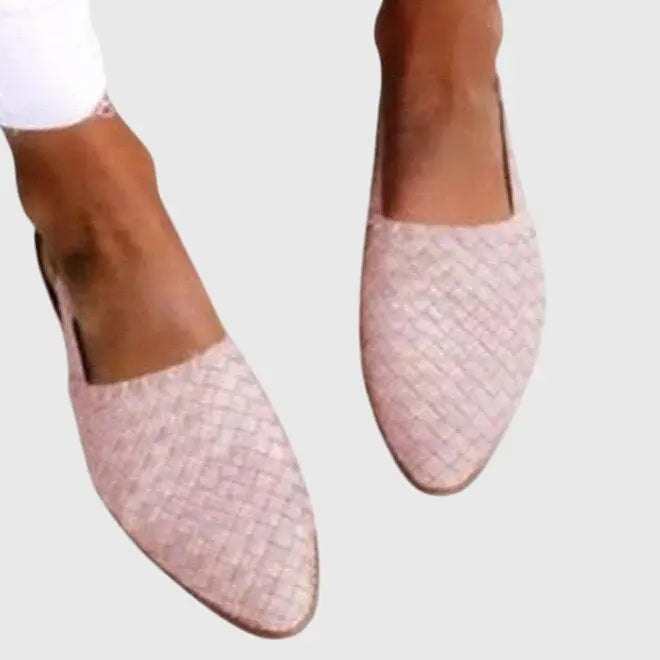 Gabriella | Women Woven Pointed Toe Flat Sandals Luvy Boutique