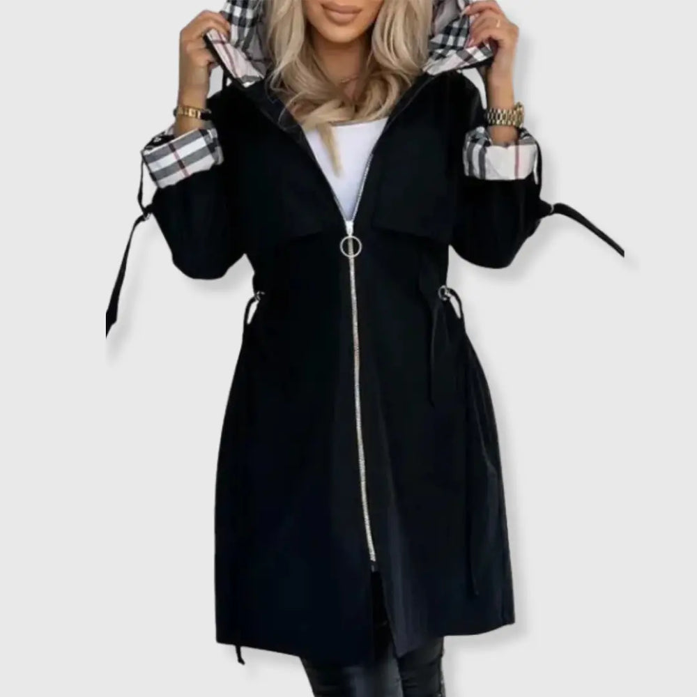 Daisy | Women Hooded Zip Front Jacket Luvy Boutique