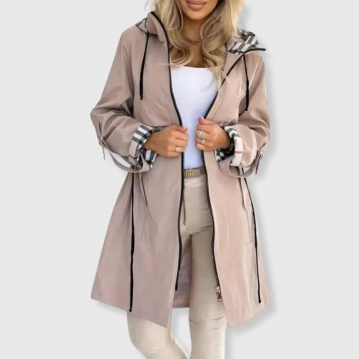 Daisy | Women Hooded Zip Front Jacket Luvy Boutique