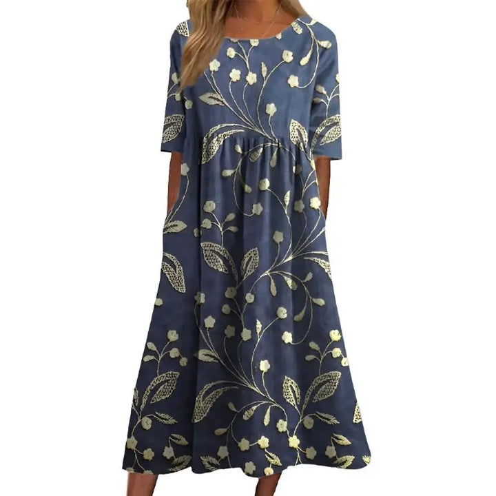 Eden | Stylish Floral Embroidered Dress Luvy Boutique
