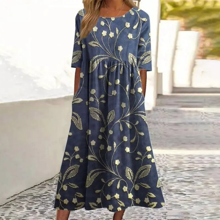 Eden | Stylish Floral Embroidered Dress Luvy Boutique