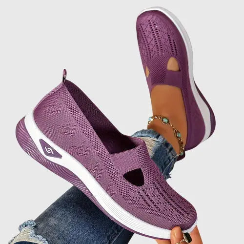 Audrey | Womens Breathable Slip On Knit Sneakers Luvy Boutique