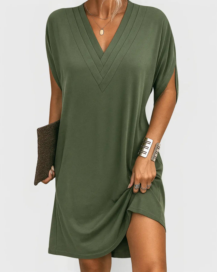 Janey | Elegant Flattering Dress Luvy Boutique