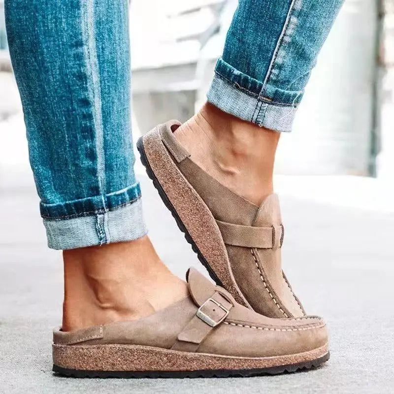 Emma | Women’s Orthopedic Buckle Strap Slip On Shoes Luvy Boutique