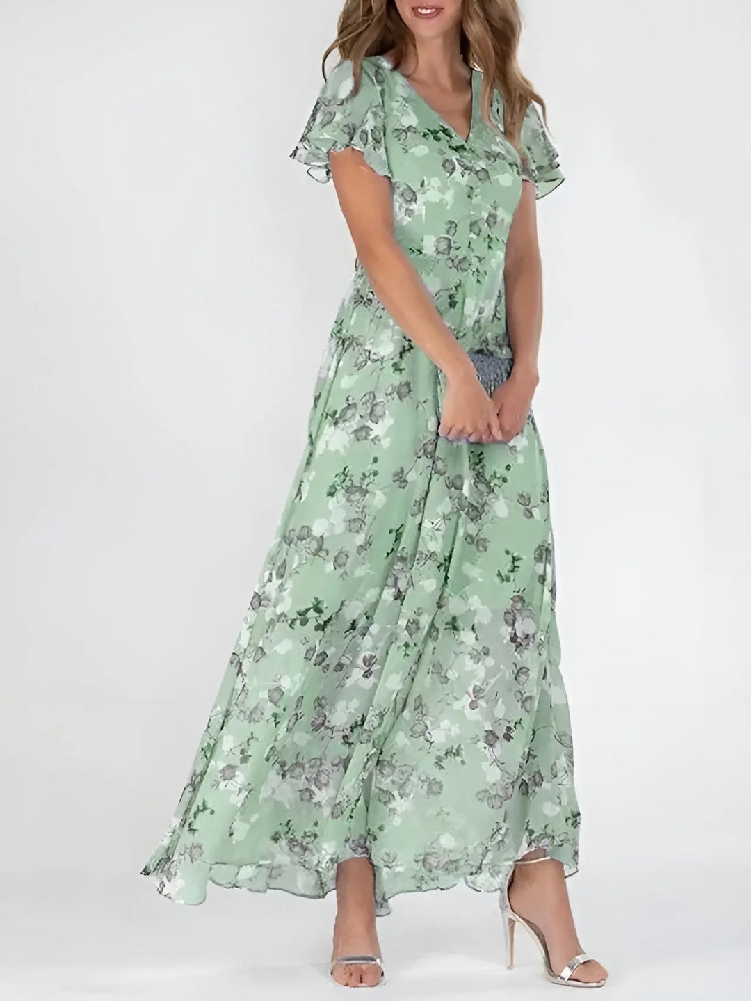 Halina | Elegant Dress that Covers the Stomach Luvy Boutique