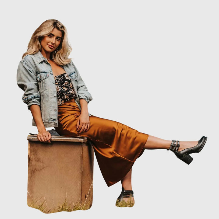 Bella | Womens Buckle Strap Block Heel Boots Luvy Boutique