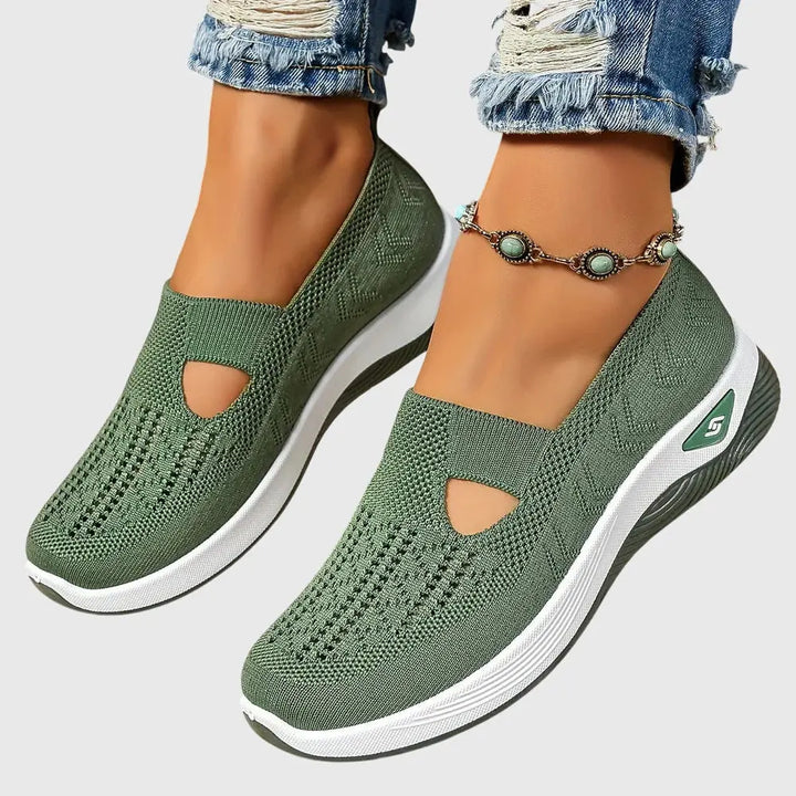 Audrey | Womens Breathable Slip On Knit Sneakers Luvy Boutique