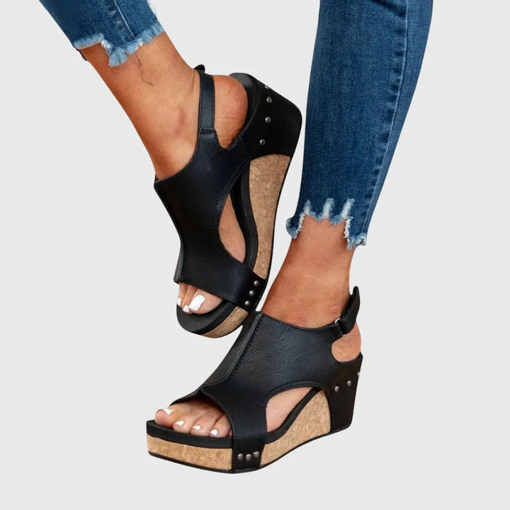 Danielle | Women’s Orthopedic Open Toe Platform Sandals Luvy Boutique