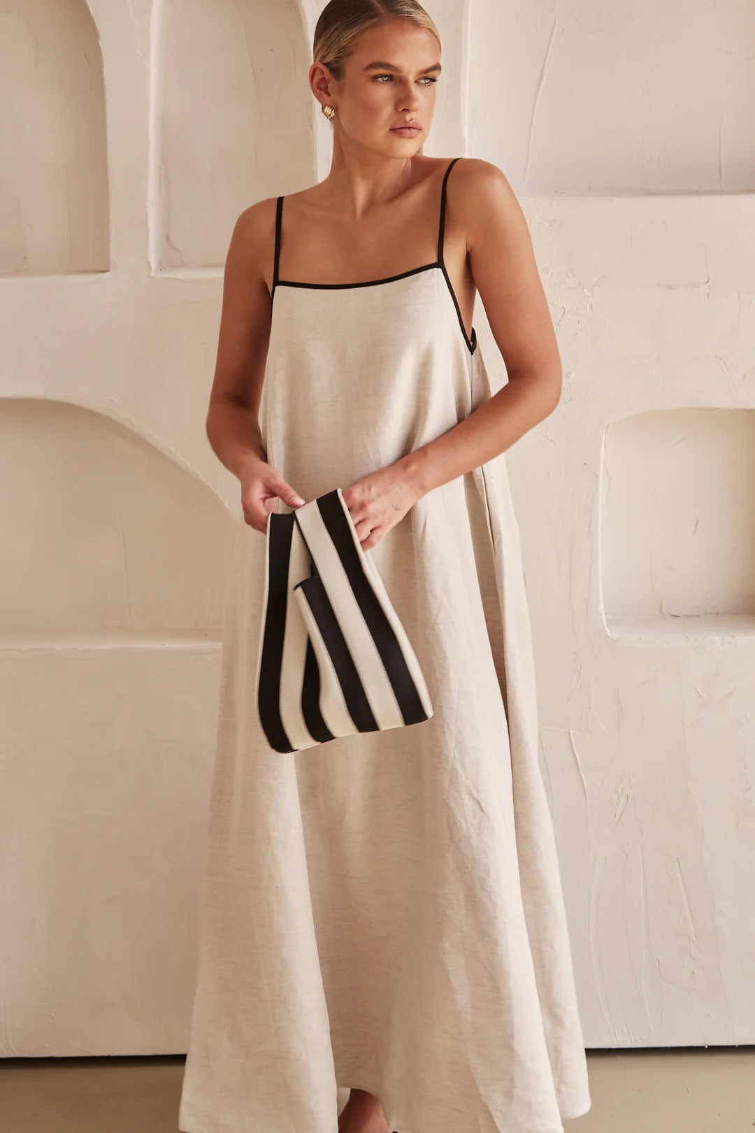 Daisy | Women's Spaghetti Strap Maxi Wedding Guest Dress Luvy Boutique