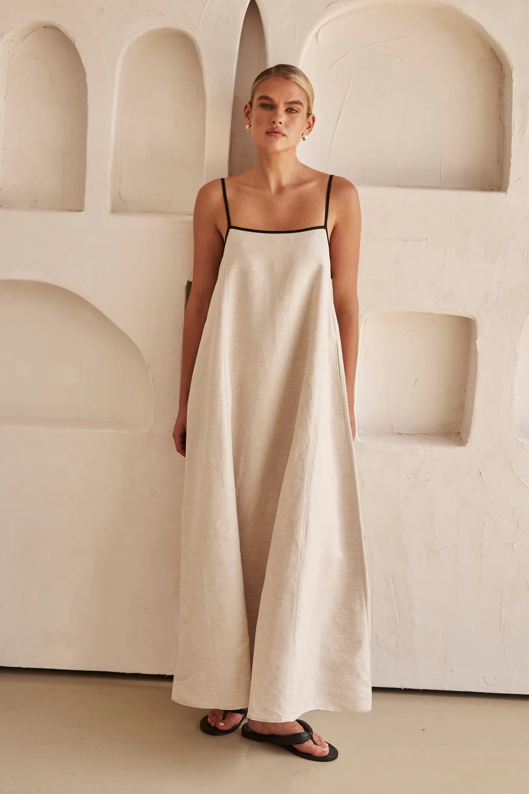 Daisy | Women's Spaghetti Strap Maxi Wedding Guest Dress Luvy Boutique