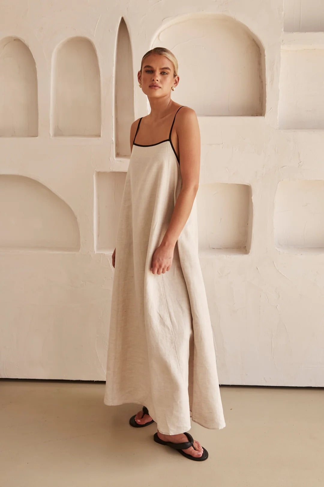 Daisy | Women's Spaghetti Strap Maxi Wedding Guest Dress Luvy Boutique