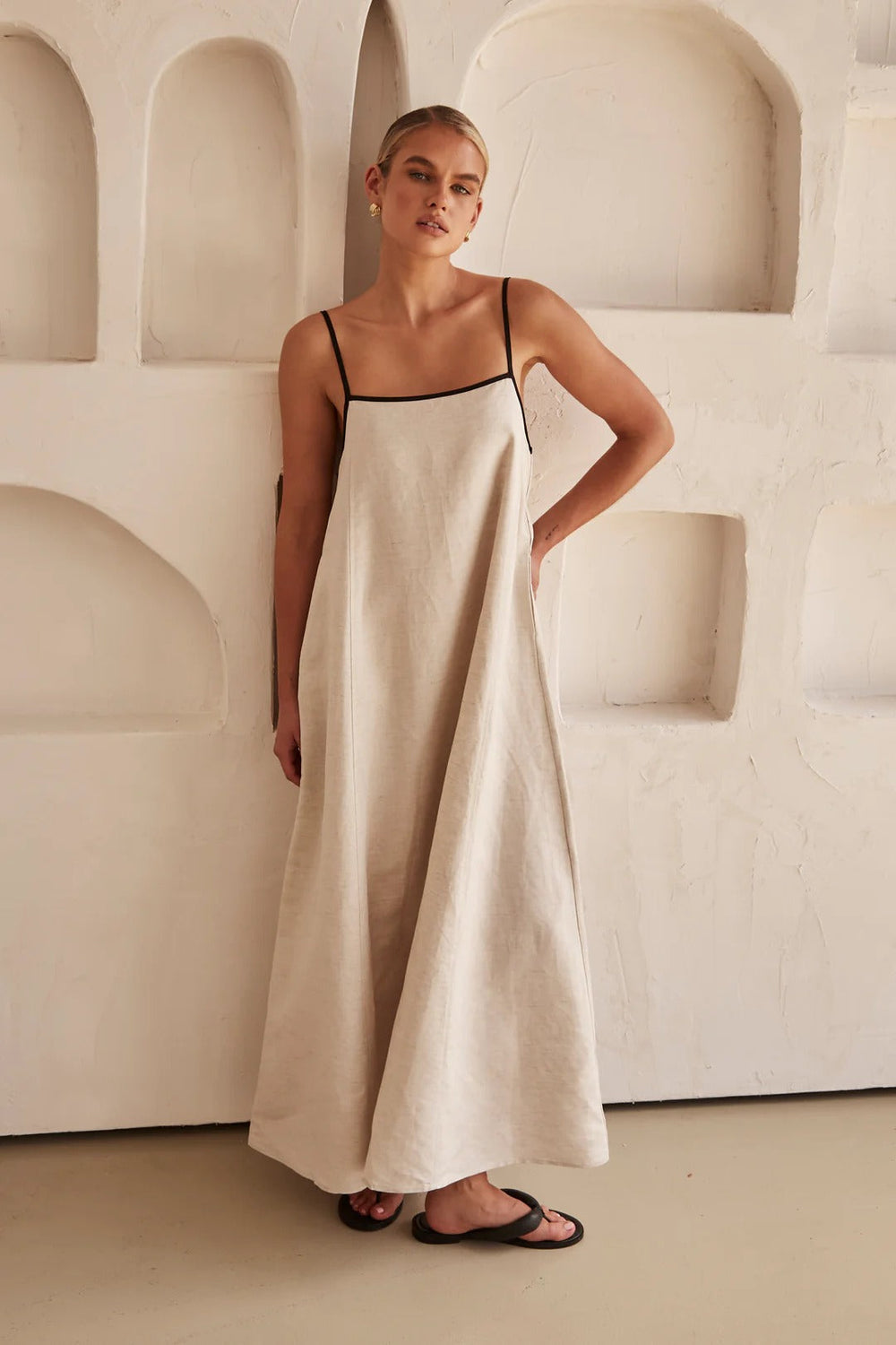 Daisy | Women's Spaghetti Strap Maxi Wedding Guest Dress Luvy Boutique