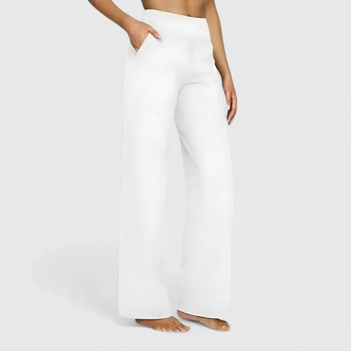 Emily  | Womens High Waist Wide Leg Pants Luvy Boutique