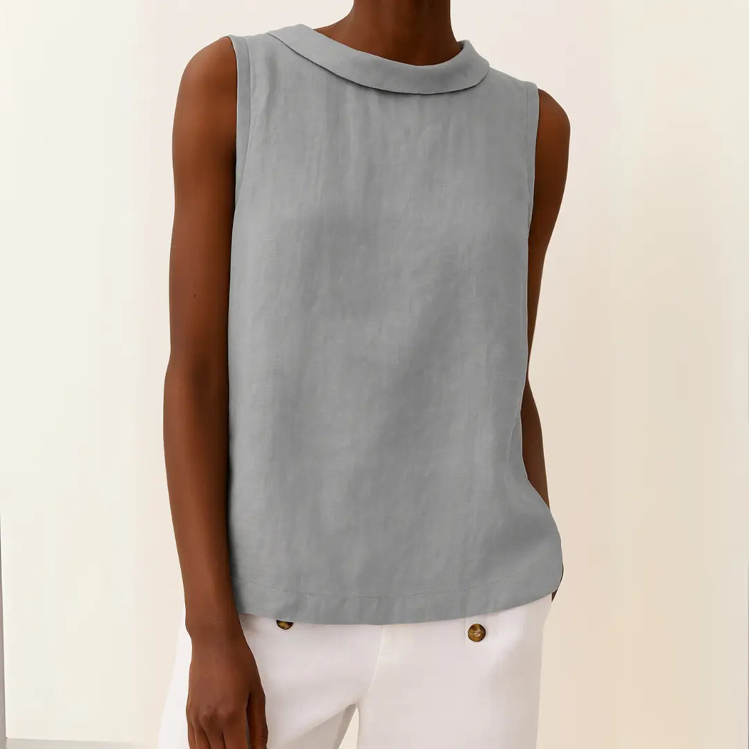 Caroline | Women’s Minimalist Sleeveless Casual Summer Top Luvy Boutique