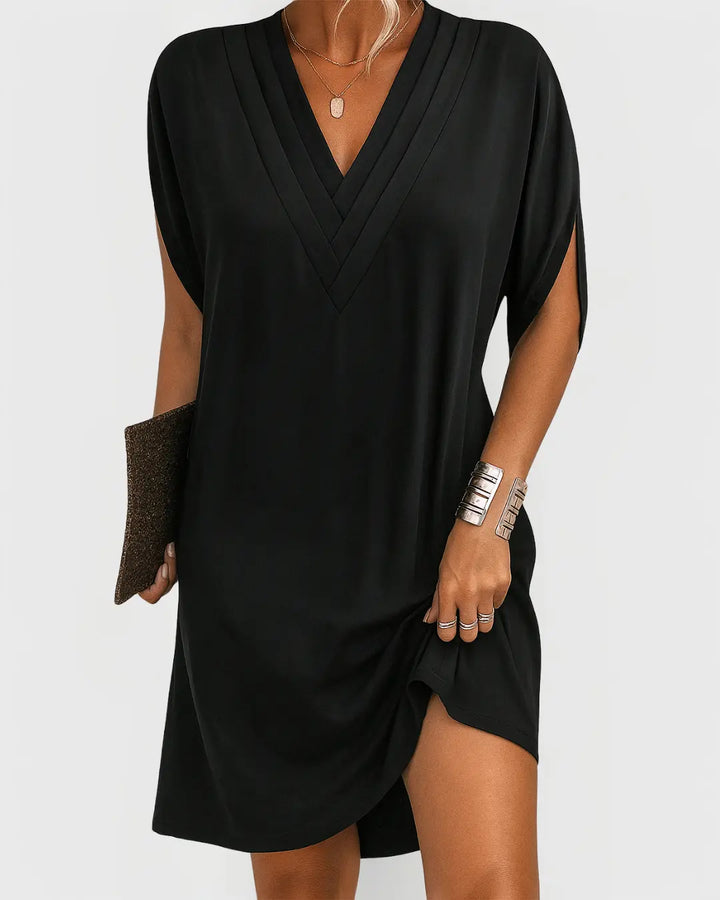 Janey | Elegant Flattering Dress Luvy Boutique