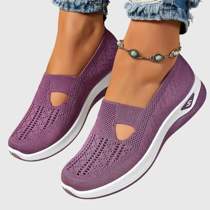Audrey | Womens Breathable Slip On Knit Sneakers Luvy Boutique