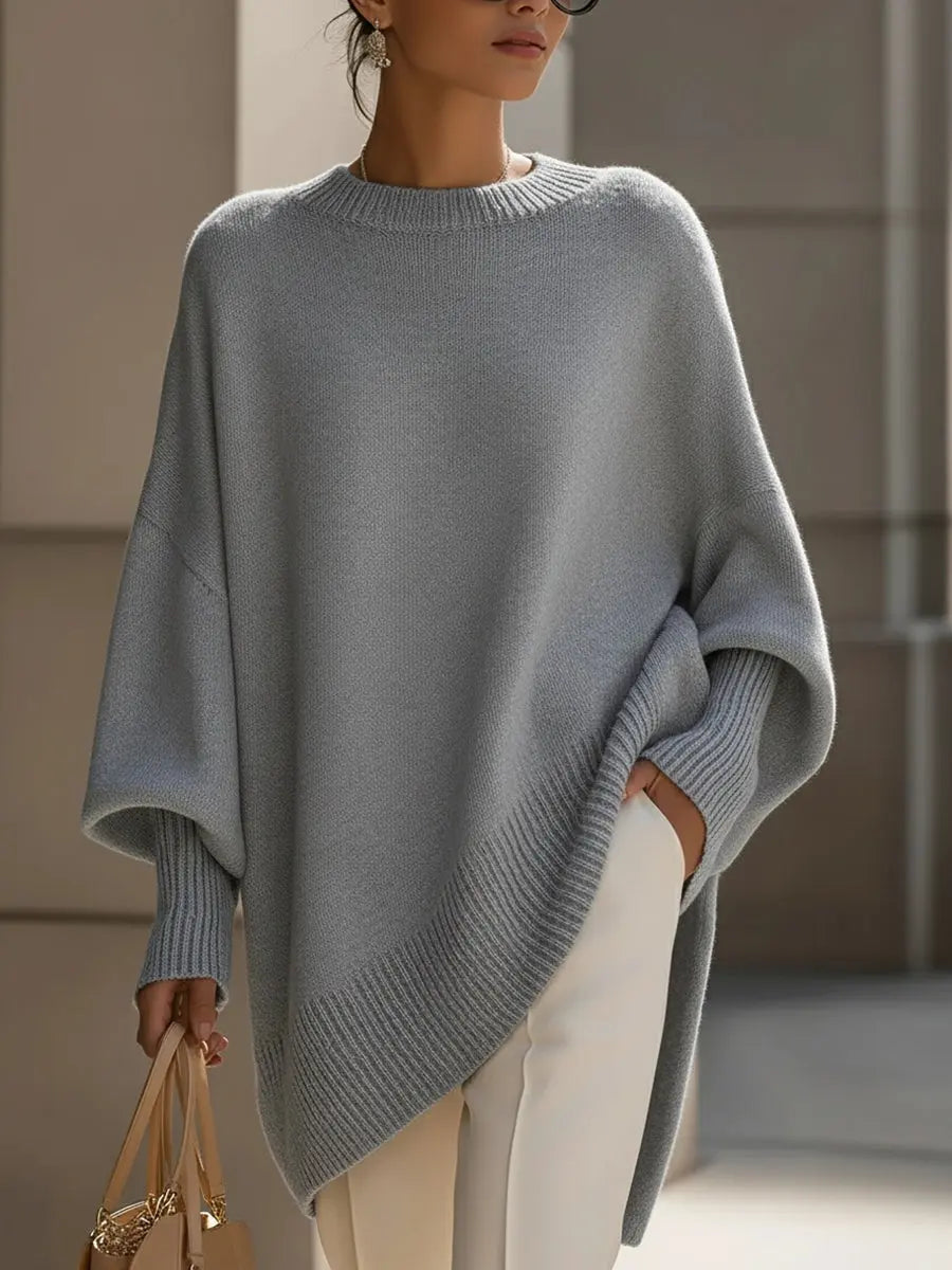 Addison | Women’s Oversized Batwing Sleeve Knit Sweater Luvy Boutique