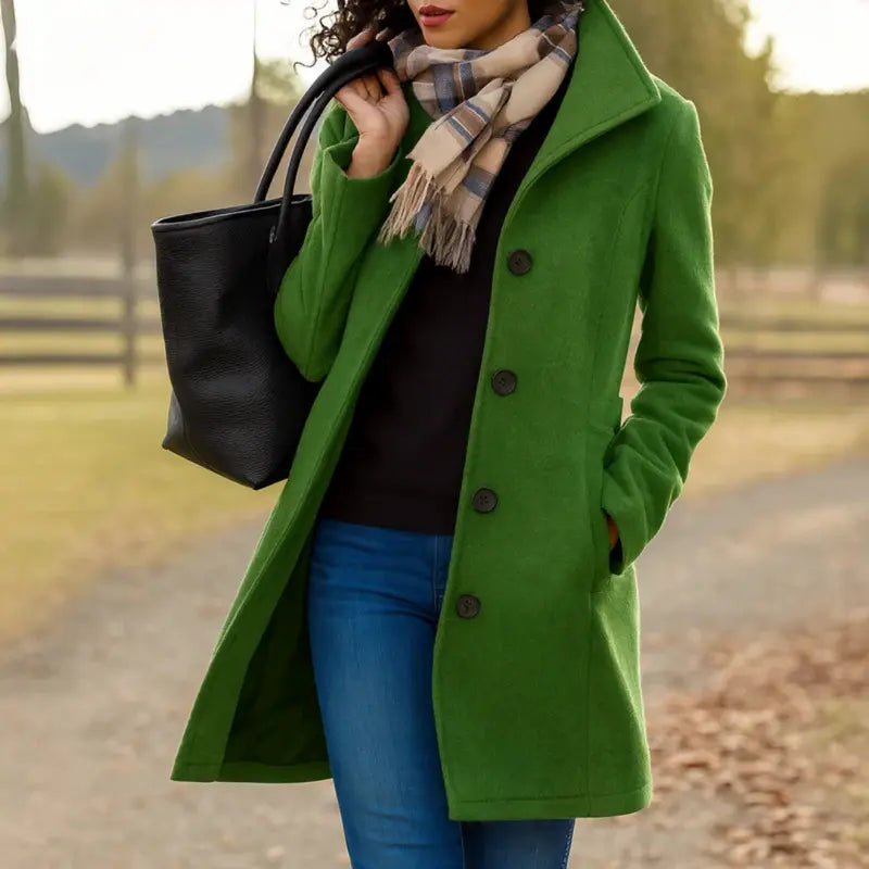 Alice | Women Button Front Casual Coat Luvy Boutique