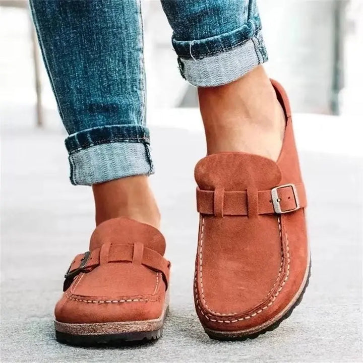 Anna | Womens Buckle Slip On Loafers Luvy Boutique