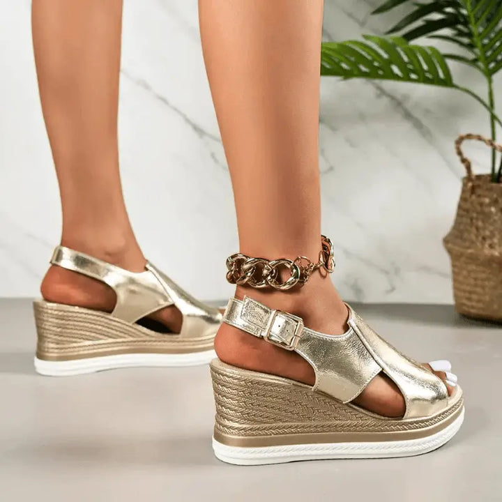 Darcey | Women’s Orthopedic Platform Open Toe Sandals Luvy Boutique