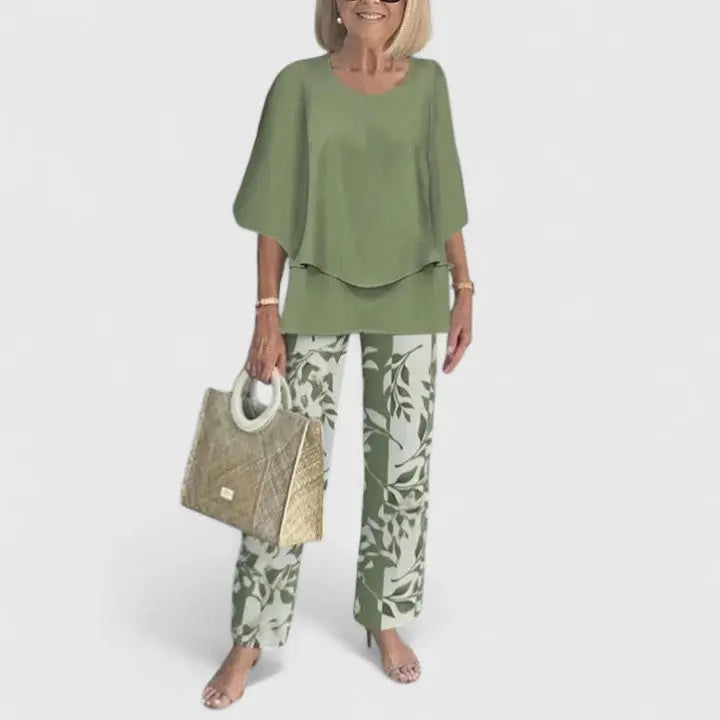 Anna | Women Casual Printed Two Piece Set Luvy Boutique