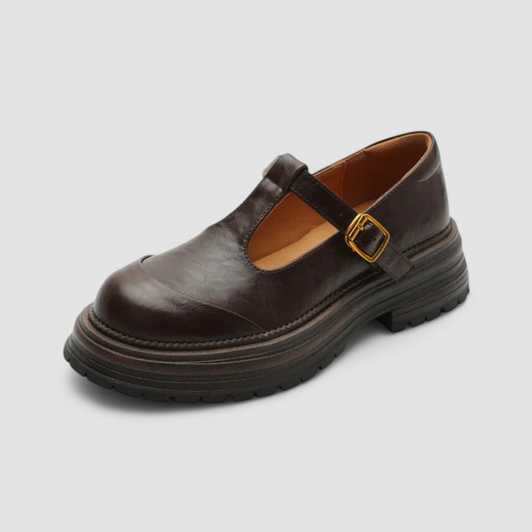 Georgia | Womens Platform T Strap Casual Shoes Luvy Boutique