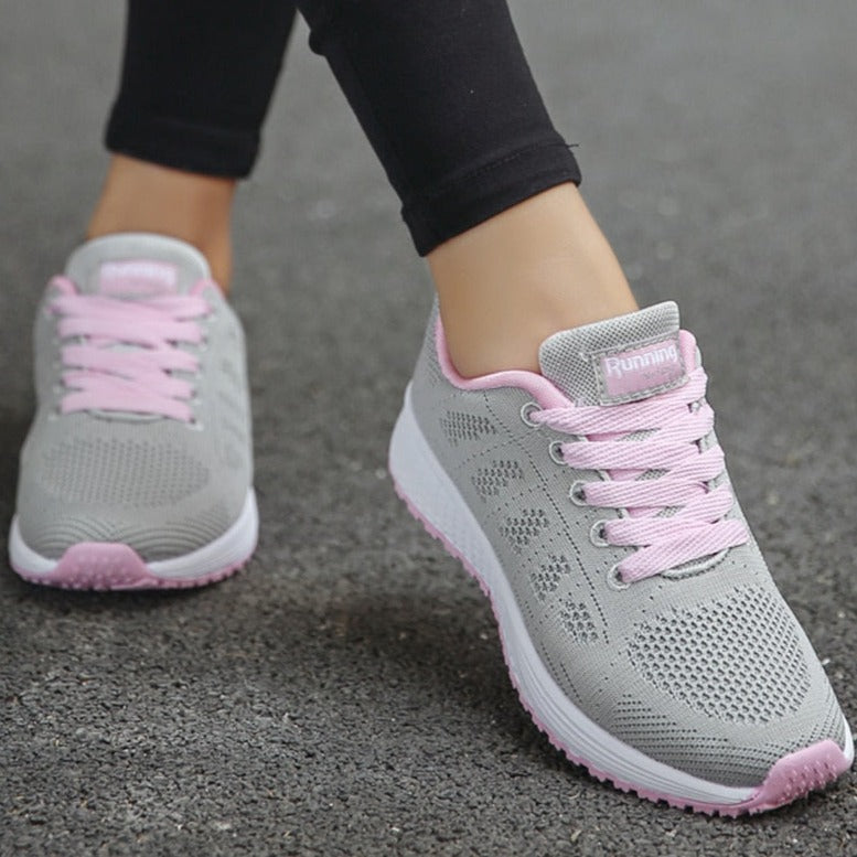 Grace | Womens Lace Up Casual Walking Sneakers Luvy Boutique