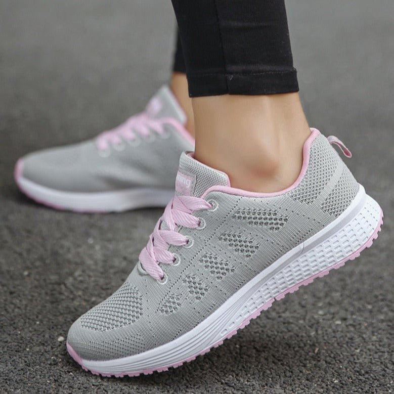 Grace | Womens Lace Up Casual Walking Sneakers Luvy Boutique
