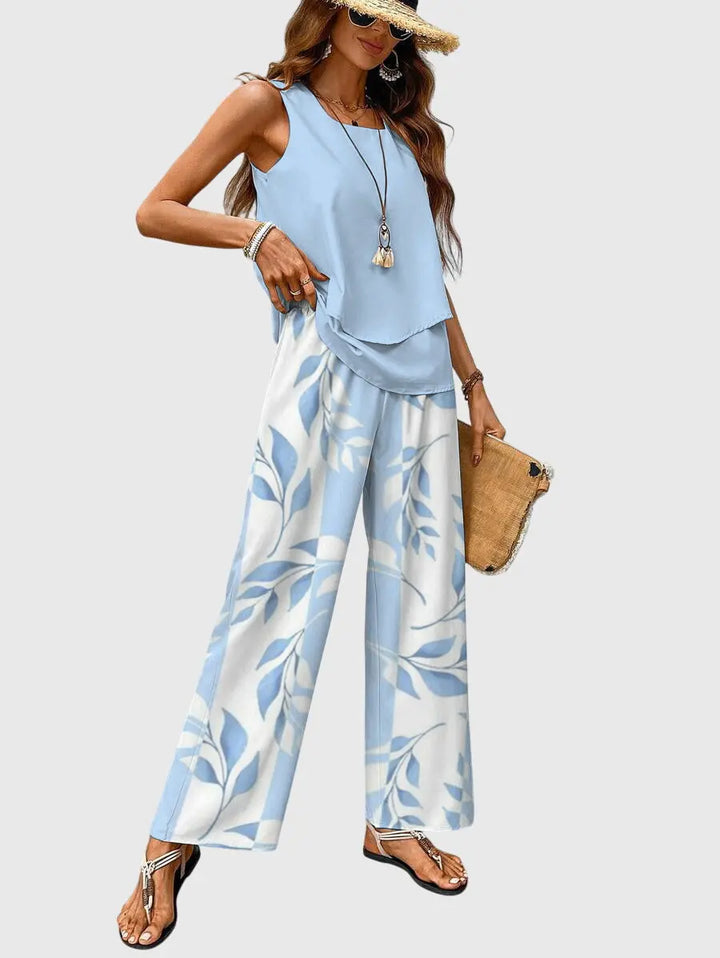Emily | Women’s Elegant Summer Two Piece Set Luvy Boutique