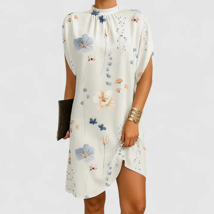 Blair | Women’s Casual Loose Mini Dress with High Neck Luvy Boutique