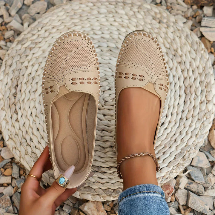 Alice | Women’s Perforated Slip On Casual Loafers Luvy Boutique
