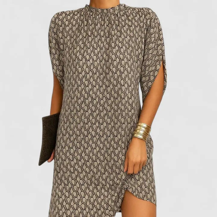 Blair | Women’s Casual Loose Mini Dress with High Neck Luvy Boutique