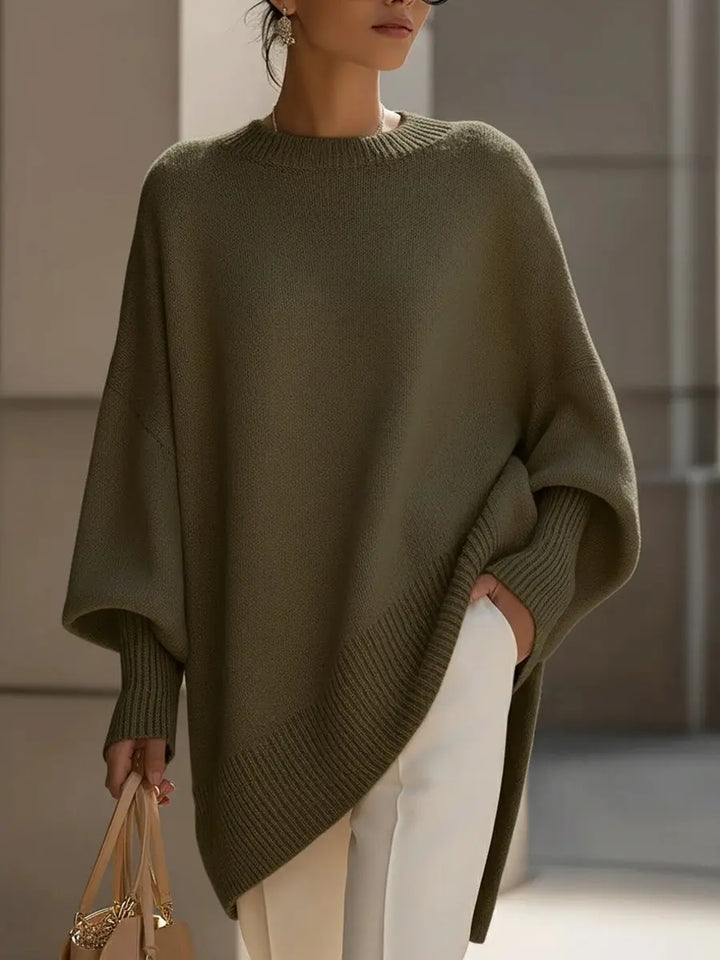 Addison | Women’s Oversized Batwing Sleeve Knit Sweater Luvy Boutique