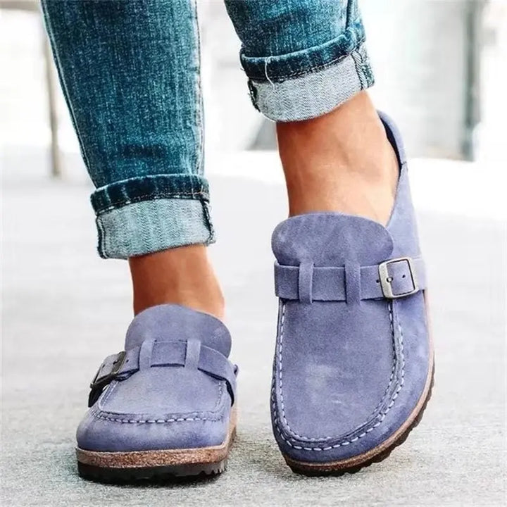 Anna | Womens Buckle Slip On Loafers Luvy Boutique