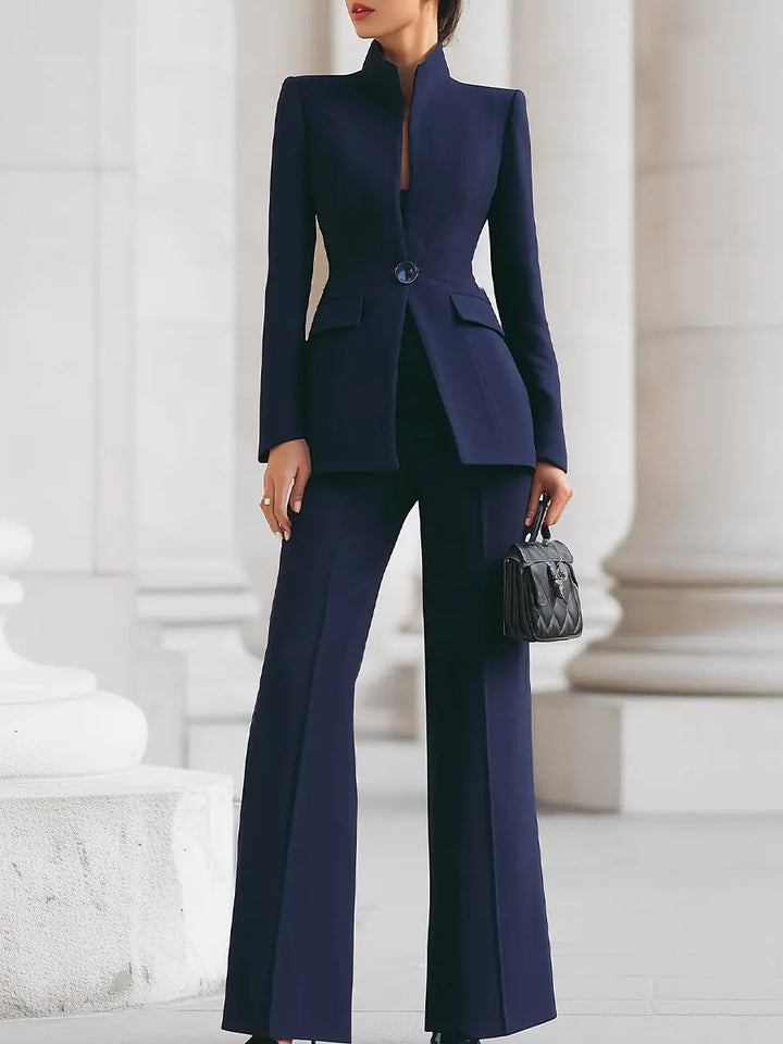 Emily | Women Tailored Blazer Trouser Suit Set Luvy Boutique