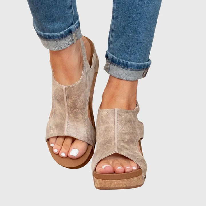 Hannah | Women Open Toe Slingback Sandals Luvy Boutique