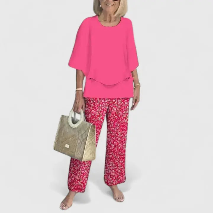 Anna | Women Casual Printed Two Piece Set Luvy Boutique