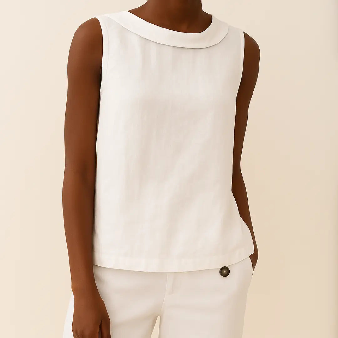 Caroline | Women’s Minimalist Sleeveless Casual Summer Top Luvy Boutique