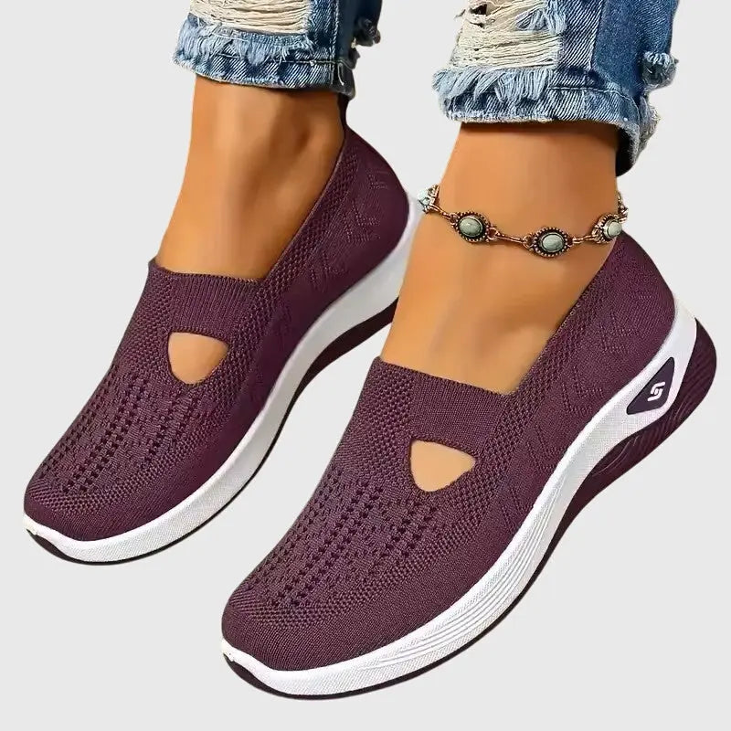 Audrey | Womens Breathable Slip On Knit Sneakers Luvy Boutique